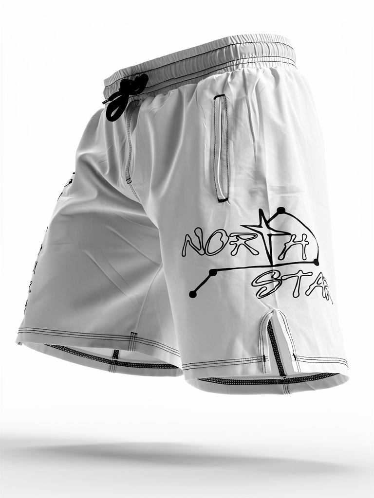 North Star Athletic Shorts (White)